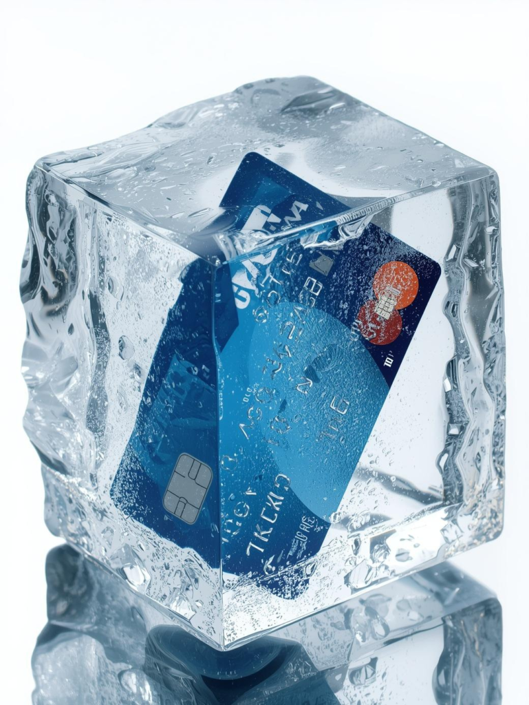 Frozen credit card